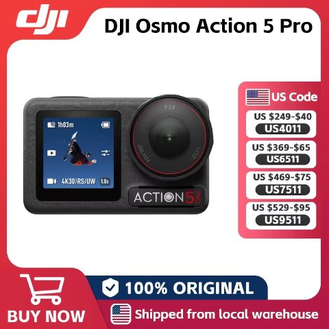  Osmo Action 5 Pro Robust Stabilization 1/1.3-inch