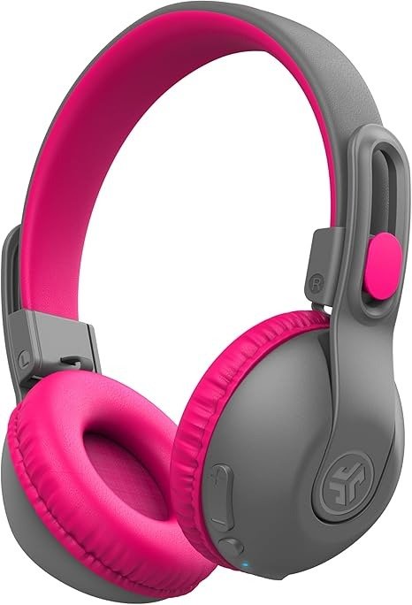 JBuddies Studio 2 Kids On-Ear Headphones Grey Pink