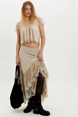 Ciara Shimmer Midi Skirt Set