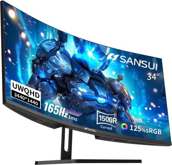  34-Inch Curved Monitor UWQHD 165Hz
