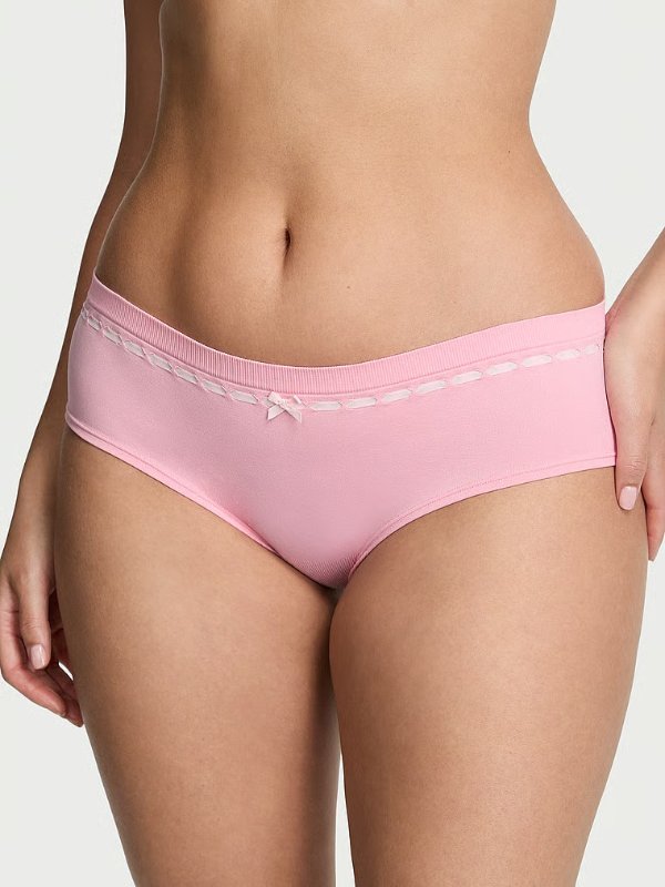 Seamless Ribbon Slot Hiphugger Panty