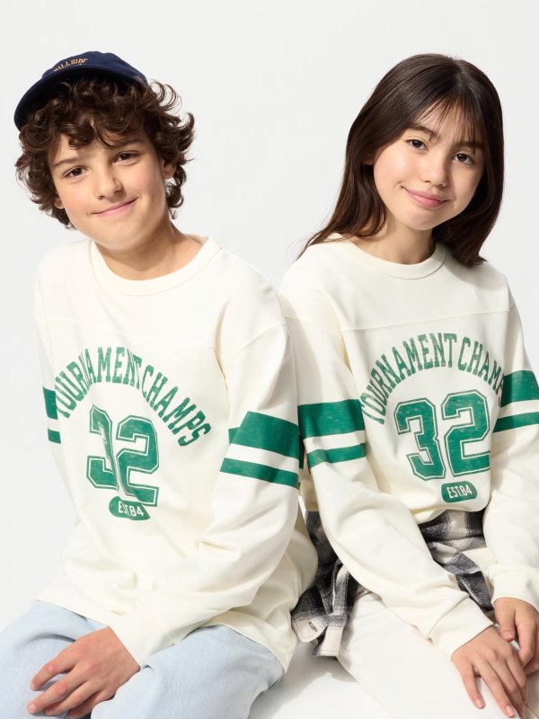 AIRism Cotton Long Sleeve Graphic T-Shirt