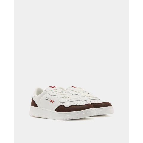 Jasper Sneaker White Brown Leather