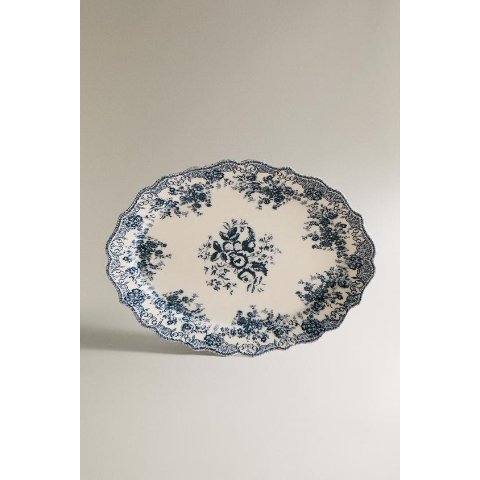 ZaraFloral Earthenware Serving Dish