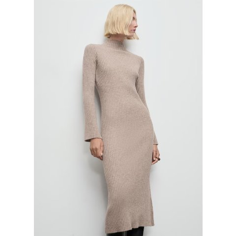 Perkins-neck 罗纹连衣裙