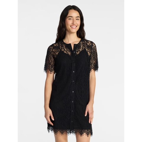 Mini Lace Shirtdress XS-XXXL