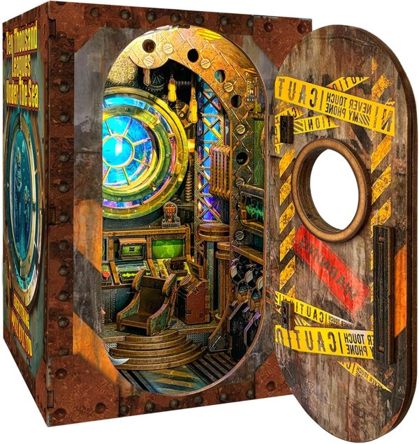 Ten Thousand Leagues Under The Sea Book Nook DIY Wooden Kit