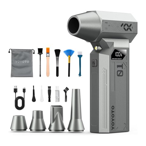 yoyoto 充电除尘器 | 30万RPM | 4档可调 | LED灯