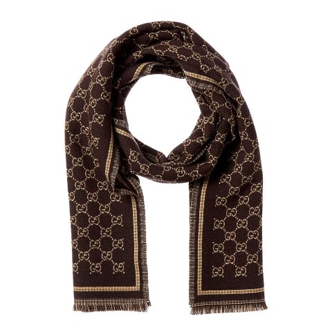 GG羊毛提花围巾