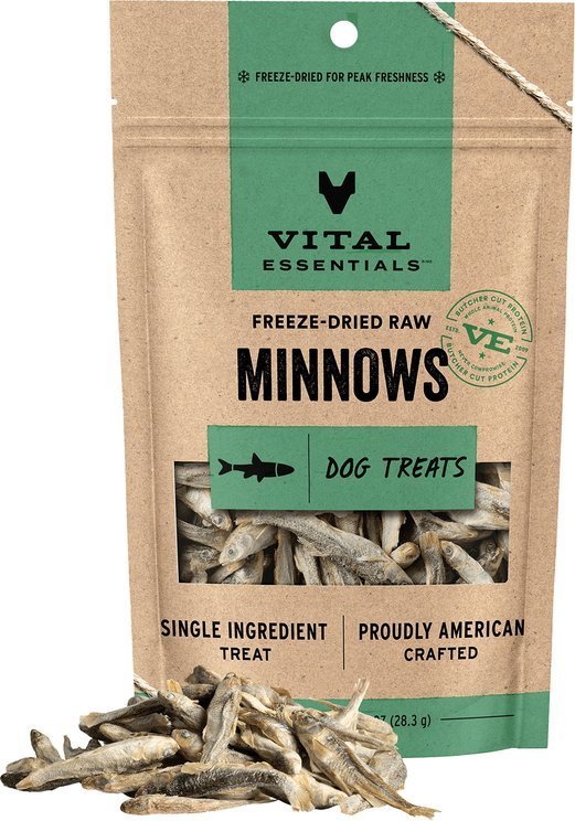 Minnows Freeze-Dried Raw Dog Treats, 1-oz bag - Chewy.com