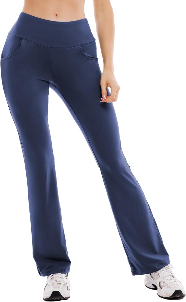 Ipletix Flare High Waisted Yoga Leggings for Women