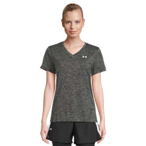 女士短袖V领T恤