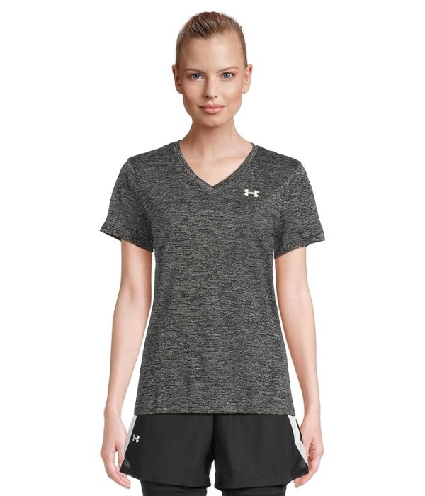 女士短袖V领T恤