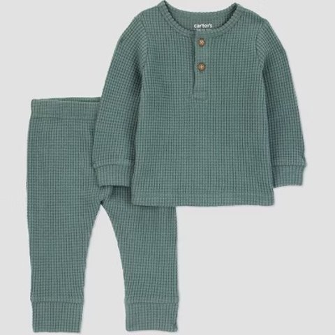Carter s Baby Boy Set Green 2pc