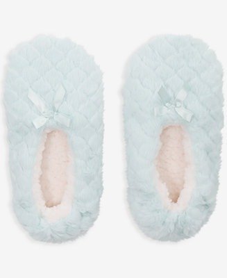 Faux-Fur Ped Slipper Socks Women