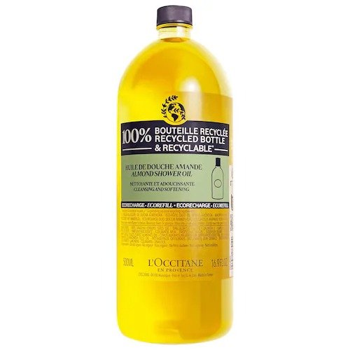 Cleansing And Softening Refillable Shower Oil With Almond Oil