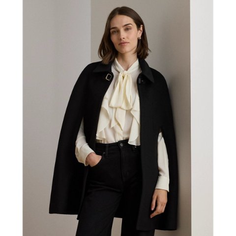 Ralph LaurenWool-Blend Cape Buckle Trim