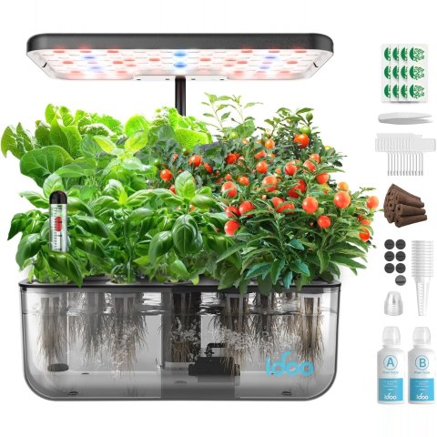iDOO Hydroponics Growing System Kit 12 Pods