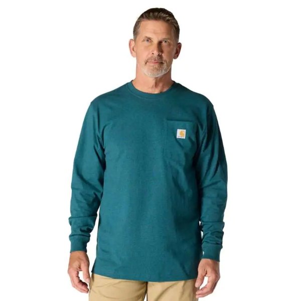 Loose Fit Heavyweight Long-Sleeve Pocket T-Shirt
