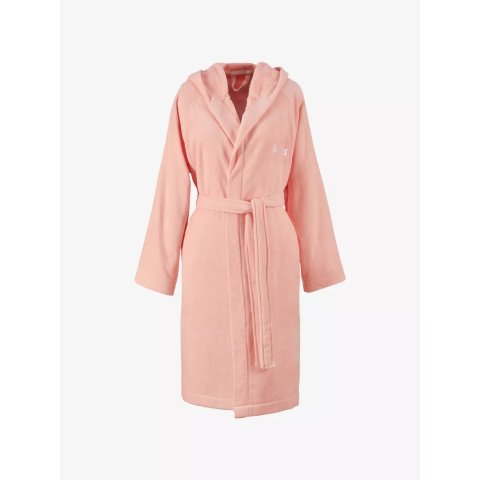 BOSS刺绣徽标连帽浴袍