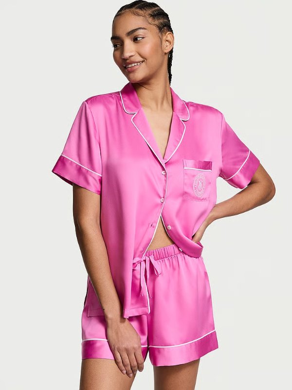 Satin Short Pajama Set