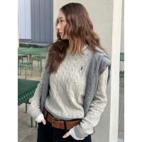 羊毛羊绒麻花毛衣 郑秀晶同款