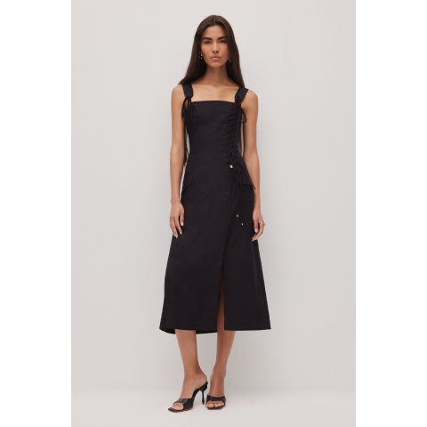 AJESolene Midi Dress Lace Detail