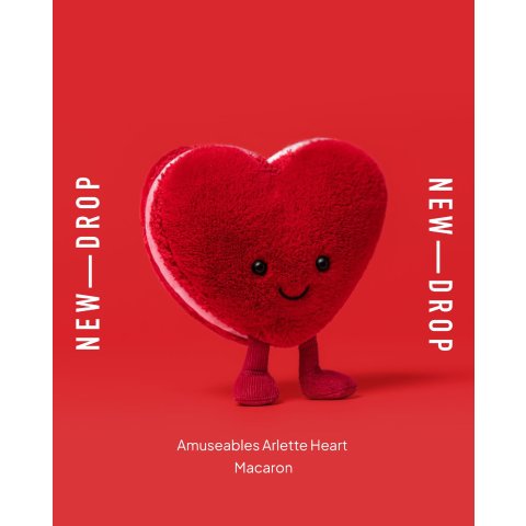Arlette Heart Macaron Plush Toy