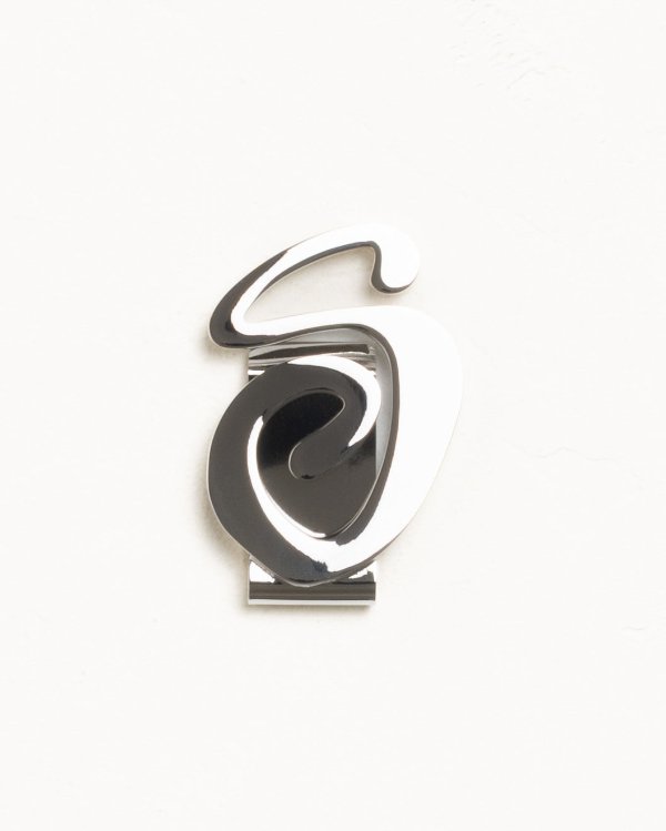 Stüssy Stainless Steel Swirly S Money Clip