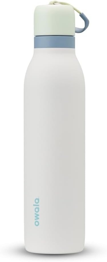 Owala FreeSip Insulated Stainless Steel Water Bottle 24oz Green/White