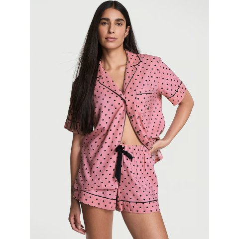 Cotton Flannel Short Pajama Set