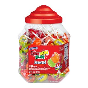 Colombina Bon Bon Bum Lollipops Assorted Flavor 100 Count
