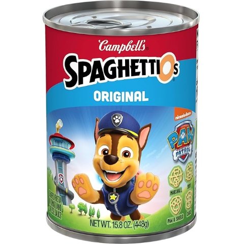 SpaghettiOs Paw Patrol形状番茄意面 15.8盎司