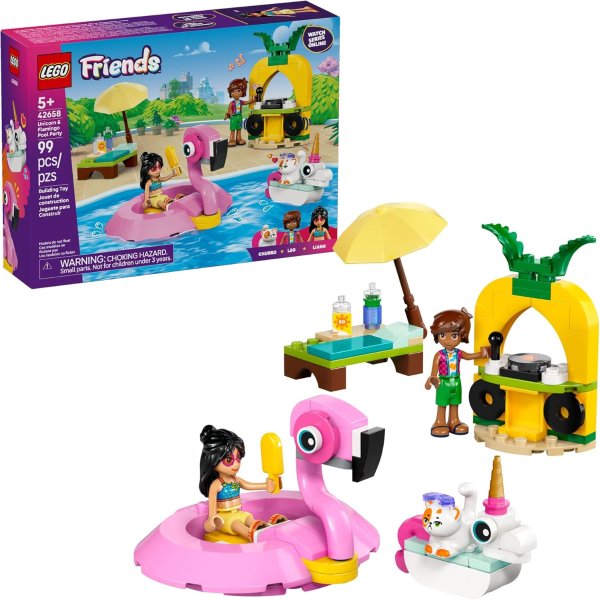 Friends Unicorn Pool Party Building Toy 42658