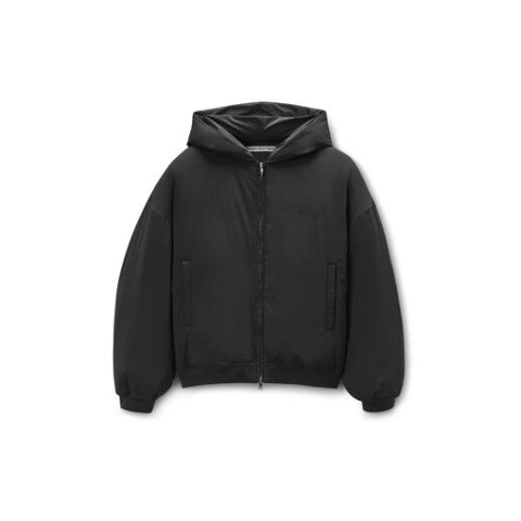 Alexander WangHoodie Puffer Jacket Black