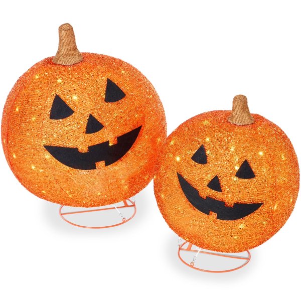Best Choice Products Halloween Pumpkin Lights 130 LEDs