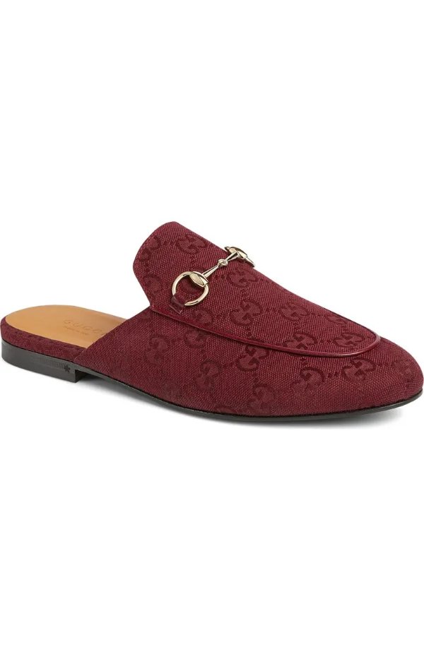 Princetown GG Canvas Loafer Mule Women