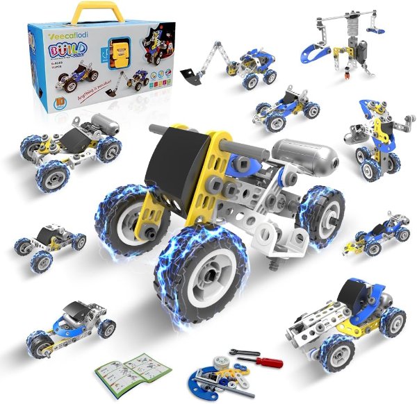 Electric Building Toy 10-in-1 Science Kit for Kids