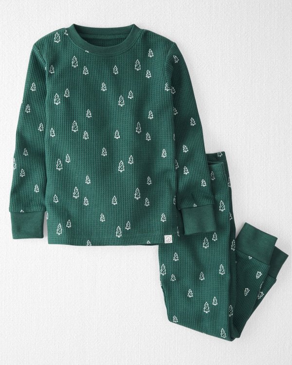 Toddler Pajamas Organic Cotton Christmas Tree Print