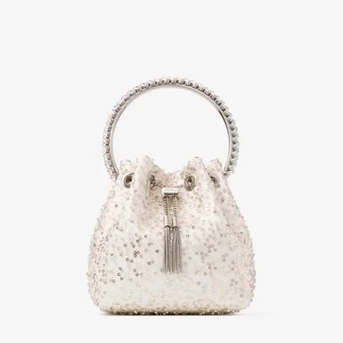 Bon Bon 象牙色水晶手袋