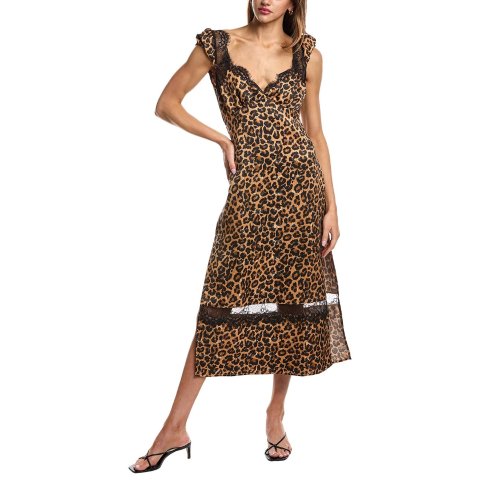 Free PeopleFoolish Heart Printed Midi Dress
