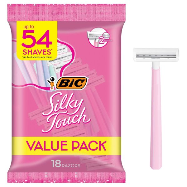 Silky Touch 女士刮毛刀 18只装