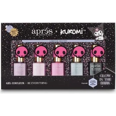 Kuromi 闪粉凝胶指甲油套装 10ml