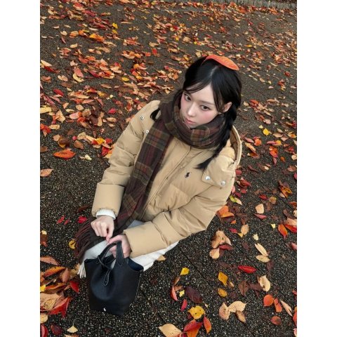 Wool Cashmere Plaid Scarf