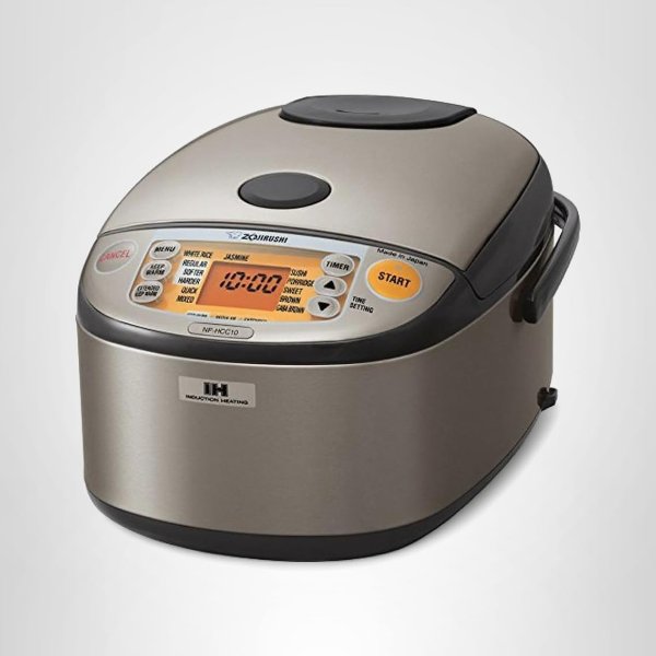 NP-HCC10XH Induction Heating System Rice Cooker and Warmer, 1 L, Stainless Dark Gray
