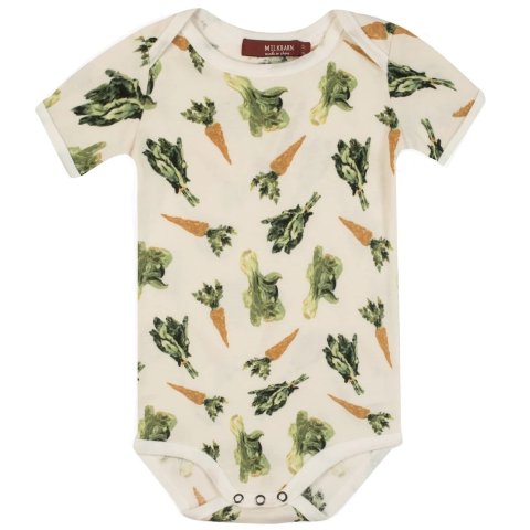 MilkbarnFresh Veggies Organic Cotton Short Sleeve One Piece