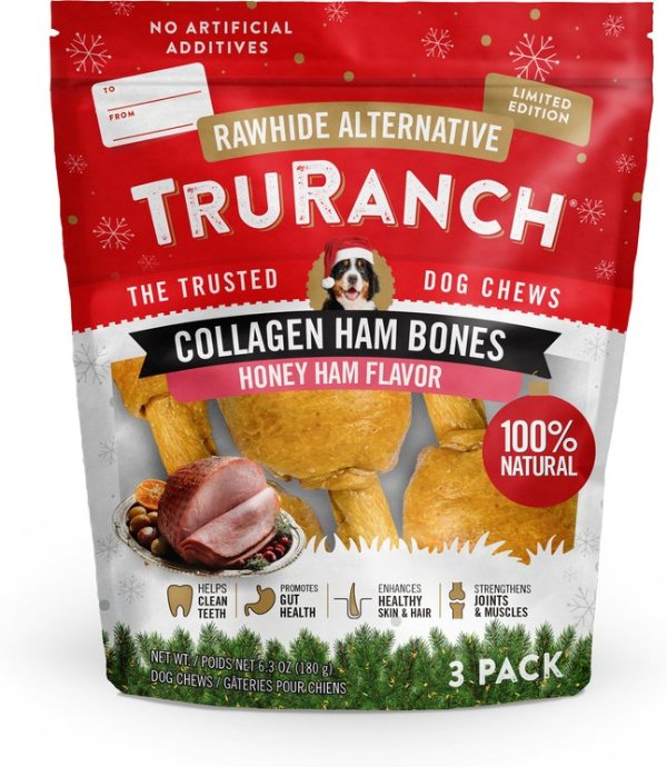 TruRanch Honey Baked Ham Dog Treats 3 Count