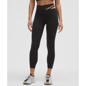 高腰露腰紧身裤 25英寸