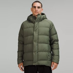 Wunder Puff 男士橄榄绿羽绒服