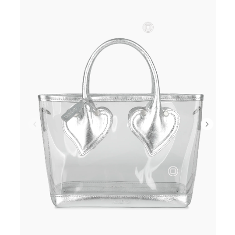 KIMHĒKIM L Amour Transparent PVC and Leather Bucket Bag